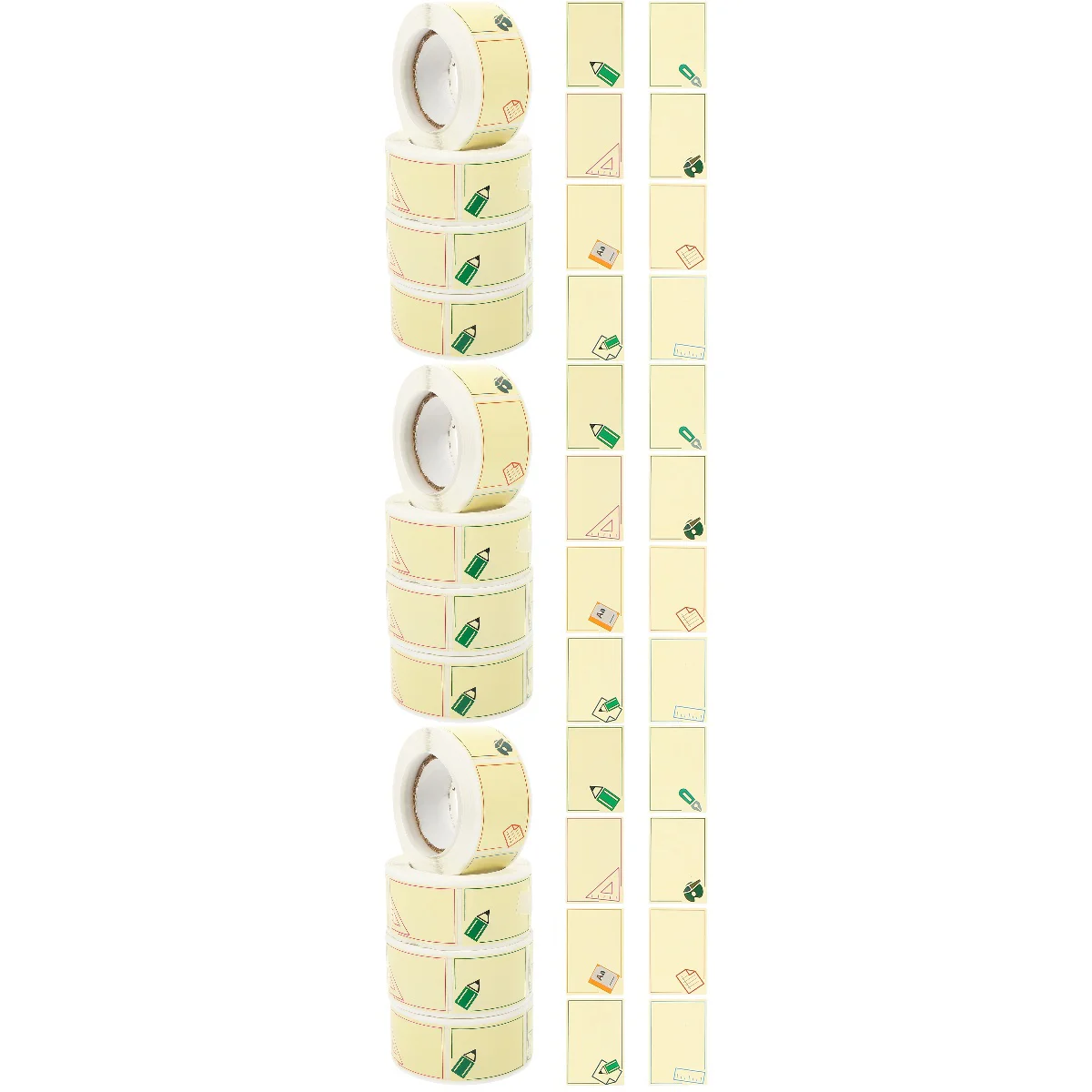

12 Rolls of Sticky Name Labels Self-adhesive Label Stickers Sticky Seal Stickers Name Stickers