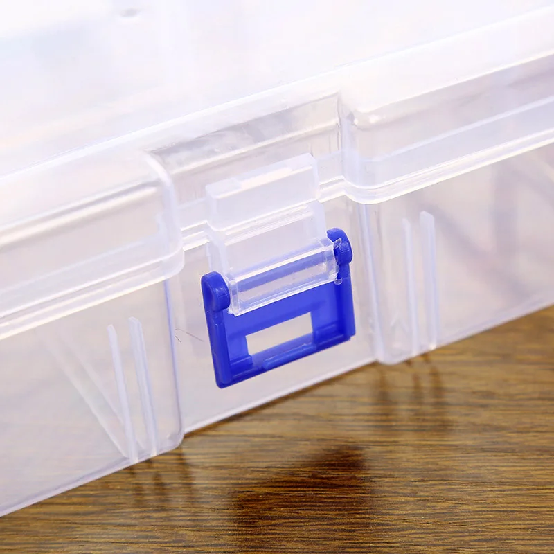 

Organizer Large-capacity Transparent Plastic Cosmetics Storage Box Holder Case Container Organizador Escritorio Органайзер