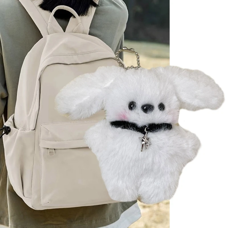 

Cartoon Plush Stuffed Dolls Toy Four-Pointed Bunnys Backpack Pendant Keychain Birthday Gifts for Boys and Girls D0LC