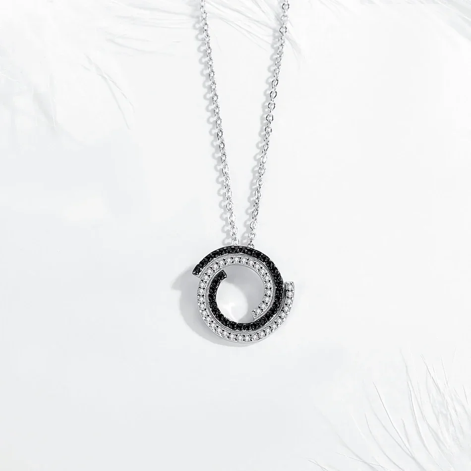 TONGZHE нерегулярное круглое ожерелье на ключице из стерлингового серебра 925 пробы