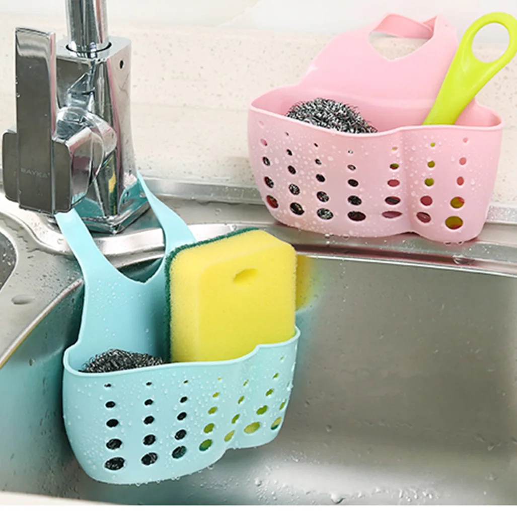 

Sink Drain Rack Shelf Sponge Storage Holder Hang Sink Basket Bag Soap Dish Drainer Kitchen Organizer Bathroom Accessories Gadget