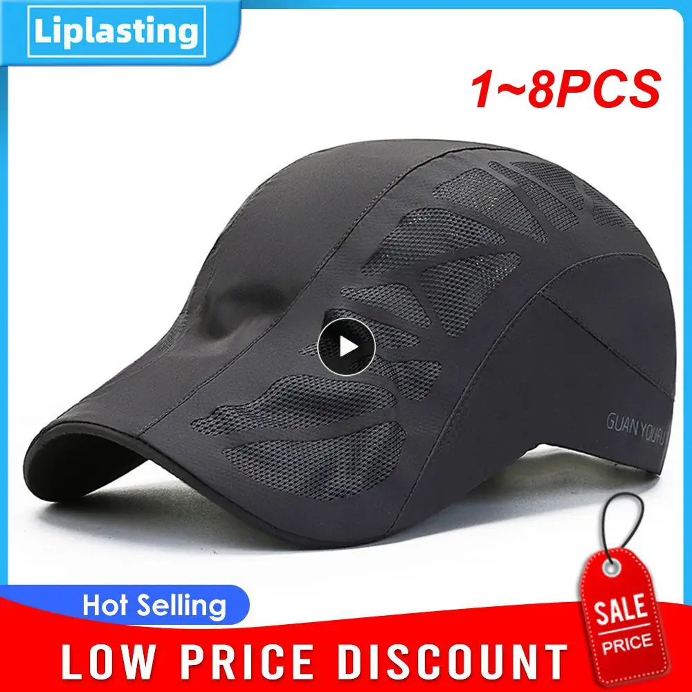 

Солнцезащитная шапка унисекс, дышащая легкая износостойкая сетчатая шляпа для бега и занятий спортом на свежем воздухе, 1 ~ 8 шт.