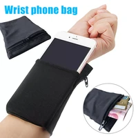 sport wrist pocket pouch running gym bag wallet cycling mobile phone cards belt cover arm band bag case wristband wallet