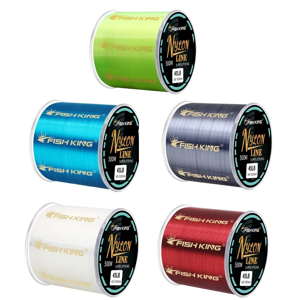 500 м нейлоновая леска Япония 0 14 мм-0 50 мм 4 13 фунта-34 32 фунта сверхпрочная