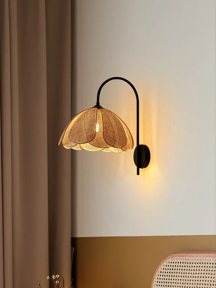 Подвесной светильник Winfordo E27 в японском стиле плетеная лампа из искусственного