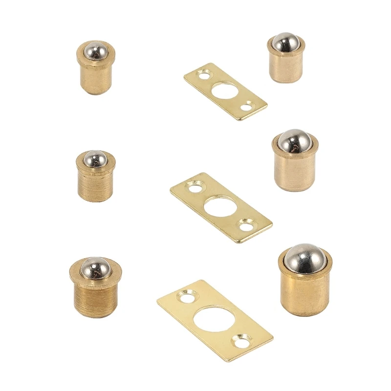 

Door Ball Catch Ball Bearing Hardware with Spring Brass for Most Door Closets DropShip