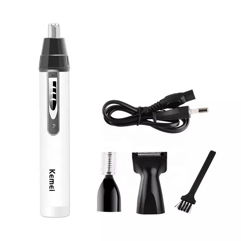 

Kemei Rechargeable Electric Nose Trimmer KM-6651 Hair Trimmer And Shaver 3 In 1 Facecare