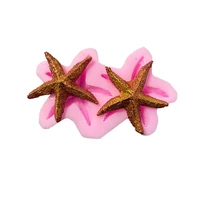 sea starfish shape cake silicone mold kitchen dessert diy chocolate cake decor baking tools ocean starfish clay gumpaste mold