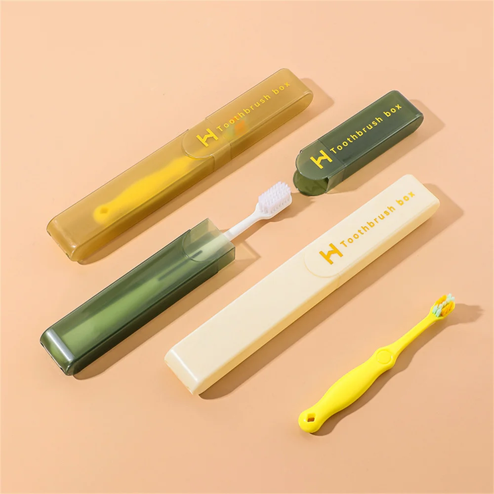 

Toothbrush Prote With Lid Toiletries Portable Storage Compact Toothbrush Box Business Trip Convenient And Practical Drain