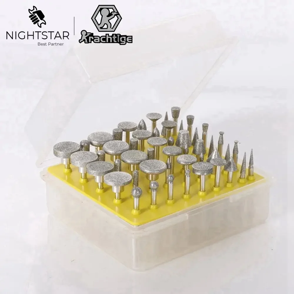 

Krachtige 50 шт. шлифовальный станок с алмазным покрытием для Dremel вращающиеся инструменты Grit150