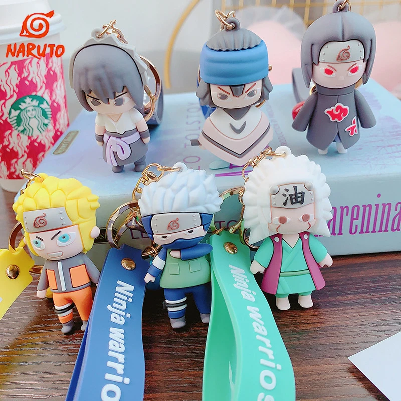 

Anime FIGURES Naruto Doll Keychain Cute Cartoon Creative Men and Women Keychain Ring Bag Pendant Decoration