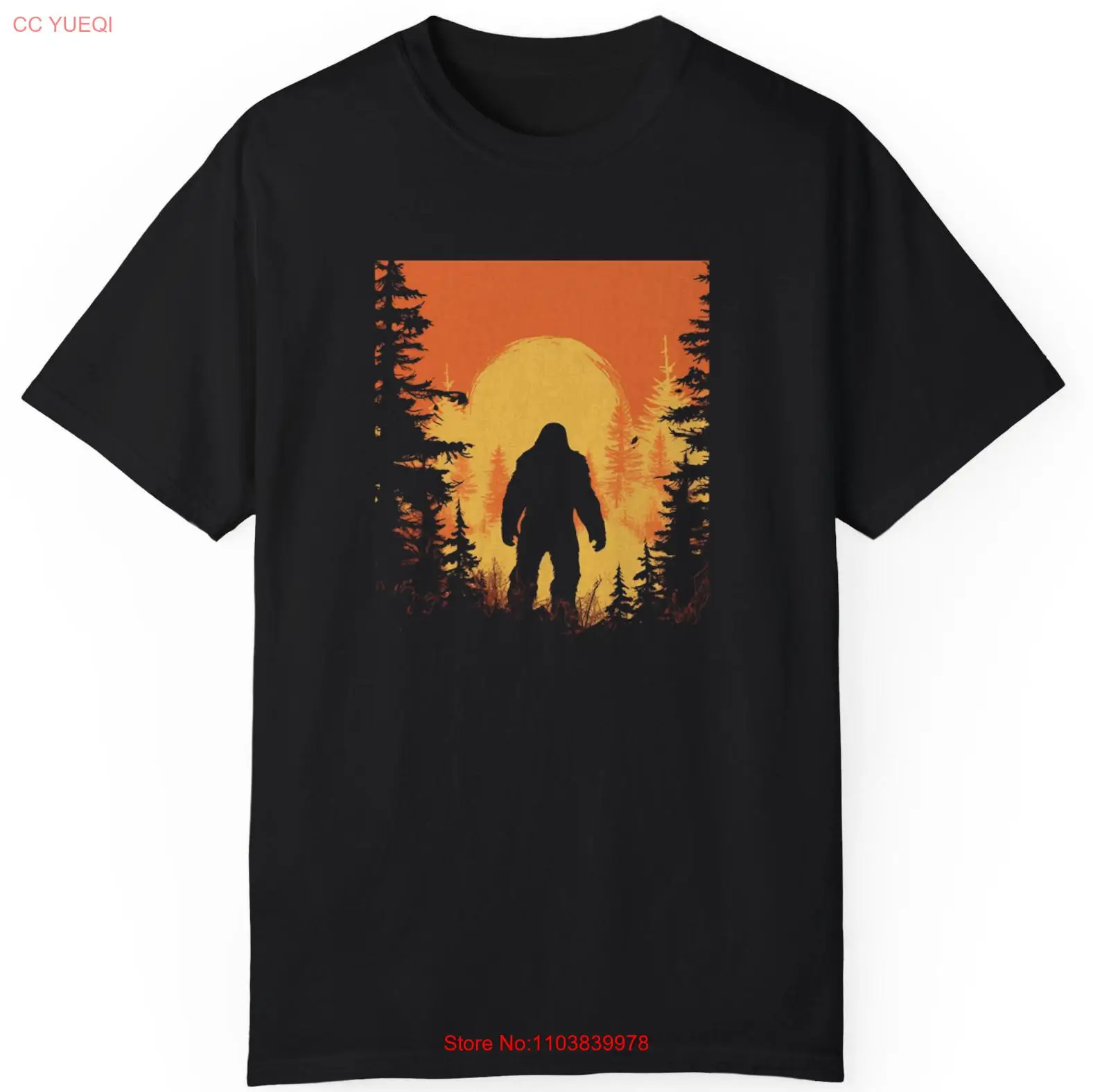 Футболка унисекс с силуэтом на закате идеальный подарок