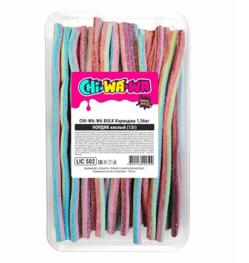 Жевательный мармелад карандаш Chi-wa-wa "Норд...