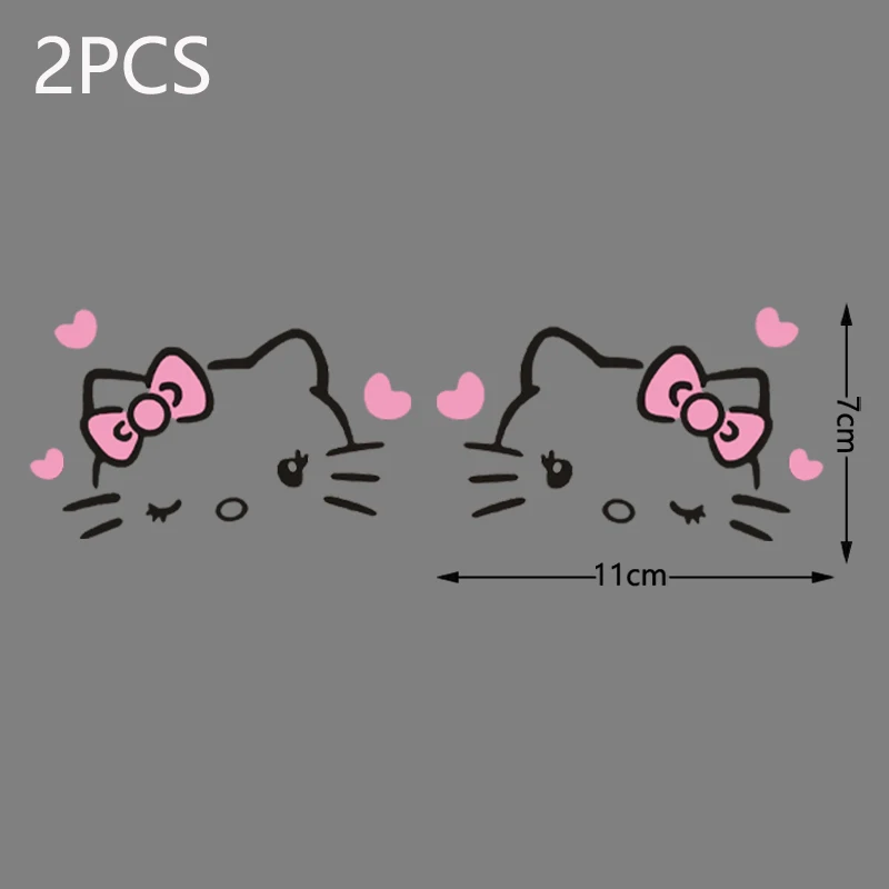 

Кавайная наклейка Hello Kitty стикер на зеркало заднего вида Наклейка на Грузовик Мотоцикл HelloKitty автомобильные наклейки
