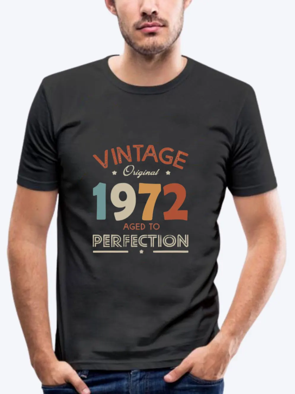 

Винтажная Мужская футболка 1972, футболка 50-го в 2022 году с подарком на день рождения или для мужчин старшего возраста, идея для подарка отцу, му...