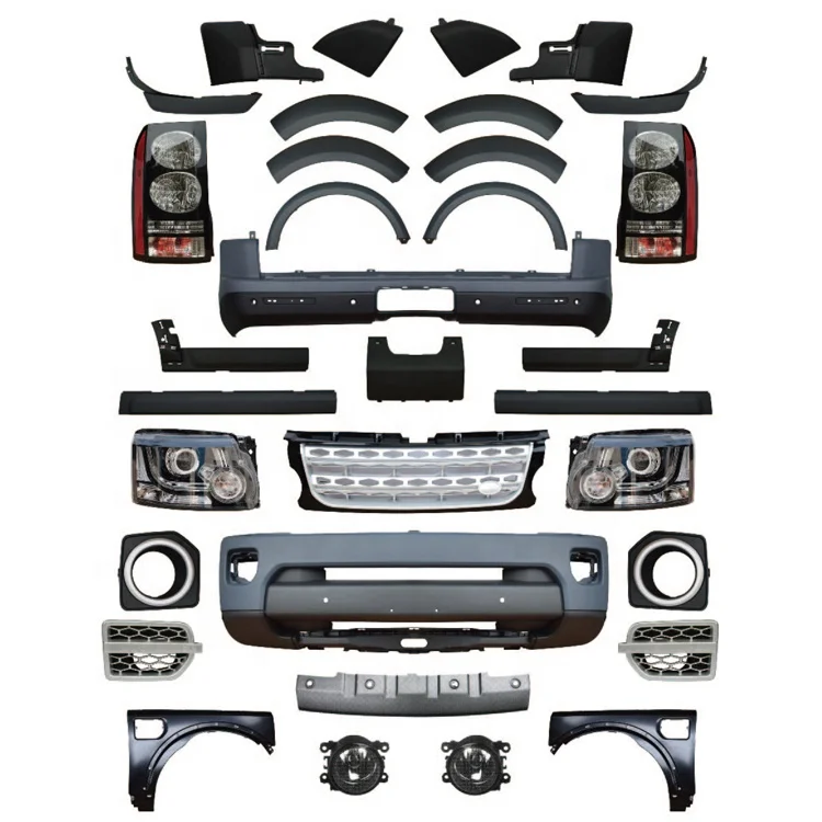 

Body Kits For Land Rover Discovery LR3 Upgrade Up To 2014 LR4 High Quality PP Front Rear Bumper Car Exterior Parts