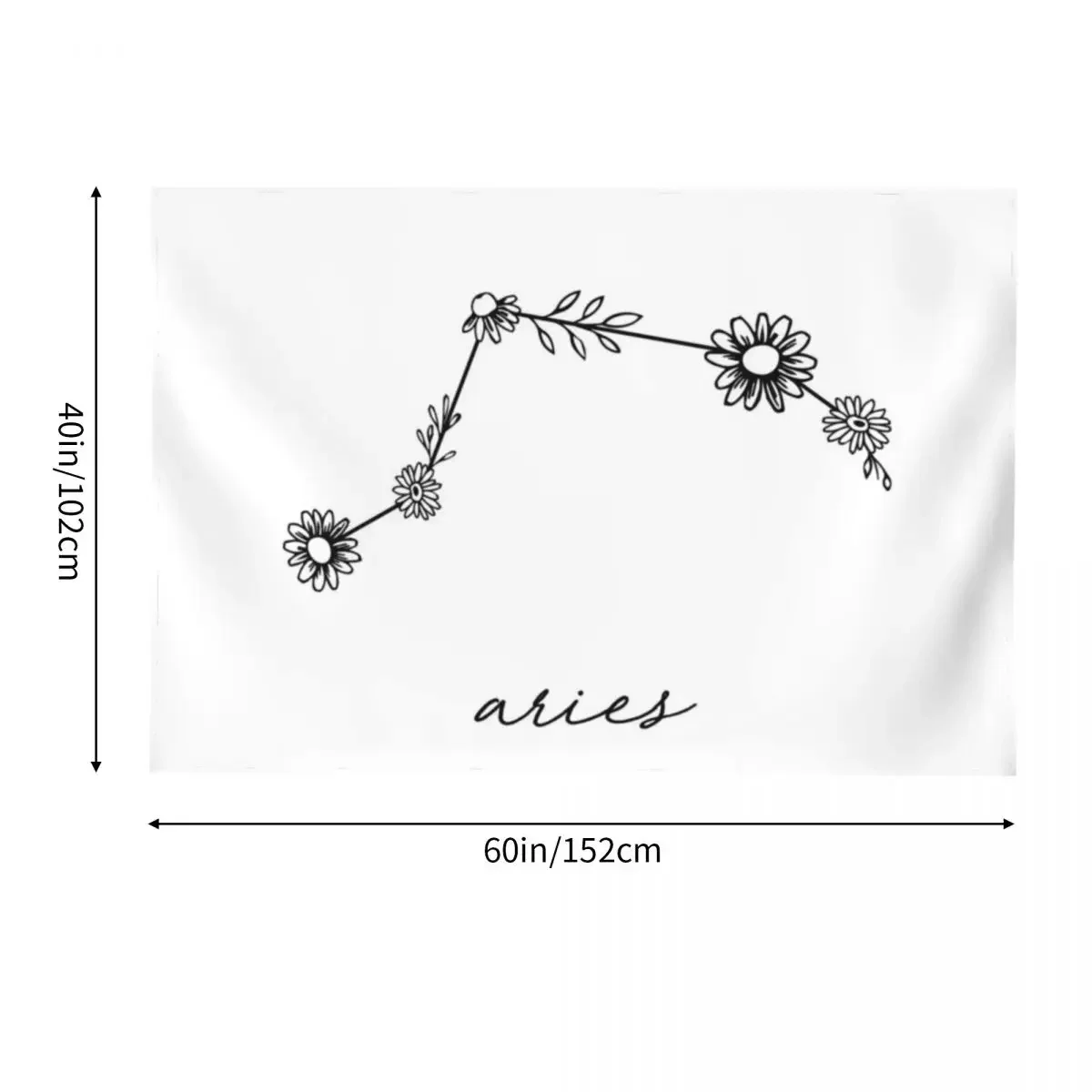 Гобелен &quotОвен Зодиак Дикий Цветок&quot