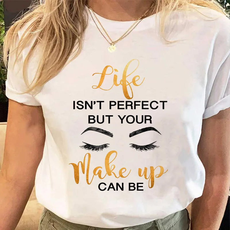 

Женская футболка с мультяшным принтом, футболка с рисунком сердца и ресниц, весна-лето 2022