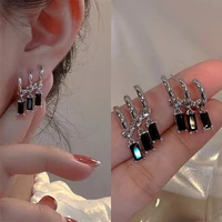 in 2022 the new fashion personality sweet and cool dark tassel earrings have a niche design and temperament