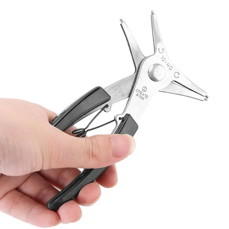 

Snap Ring Plier 2-in-1 Circlip Pliers For Assembling 2-in-1 Snap Ring Plier Dual-Purpose Circlip Plier Internal External