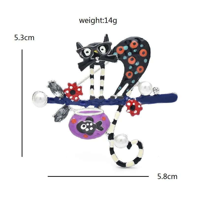 Мужская/Женская эмалированная брошь Wuli &amp baby повседневная в виде разноцветной