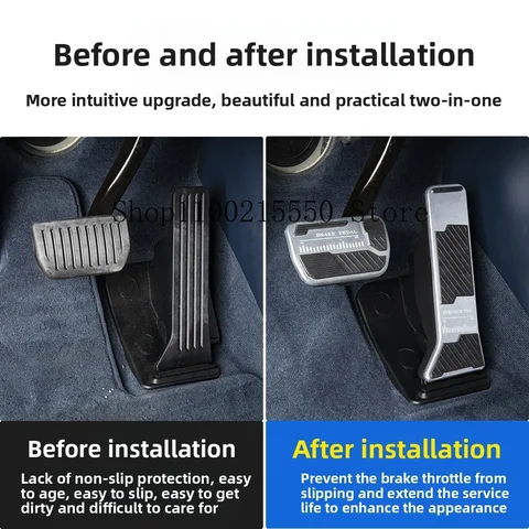 Автомобильный чехол для педалей Zeekr 009 2024-2025, алюминиевая педаль, тормоз, газ, акселератор, клатка, нескользящие подушечки