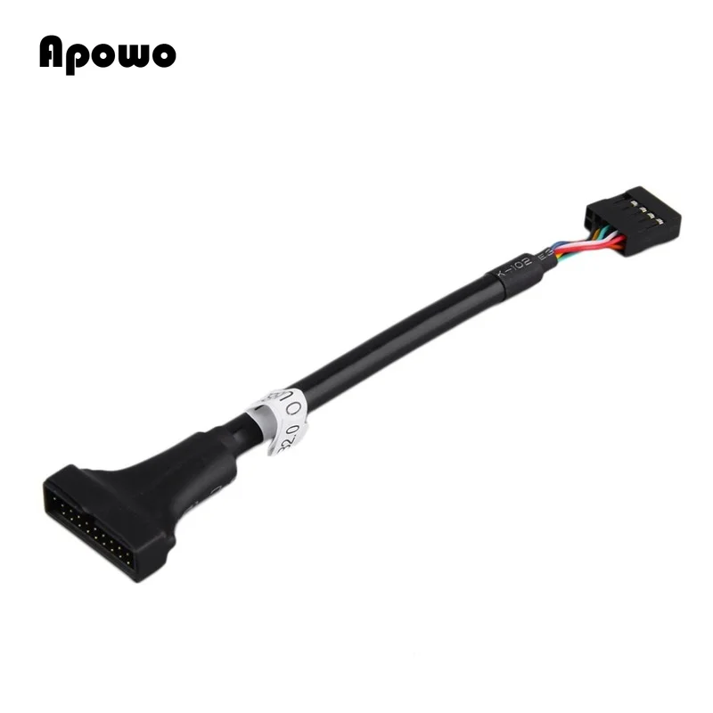 

NEW Motherboard header adapter USB 2.0 9 Pin Female to Motherboard USB 3.0 20 Pin Male USB 2.0 to 3.0 adapter Extension Cable
