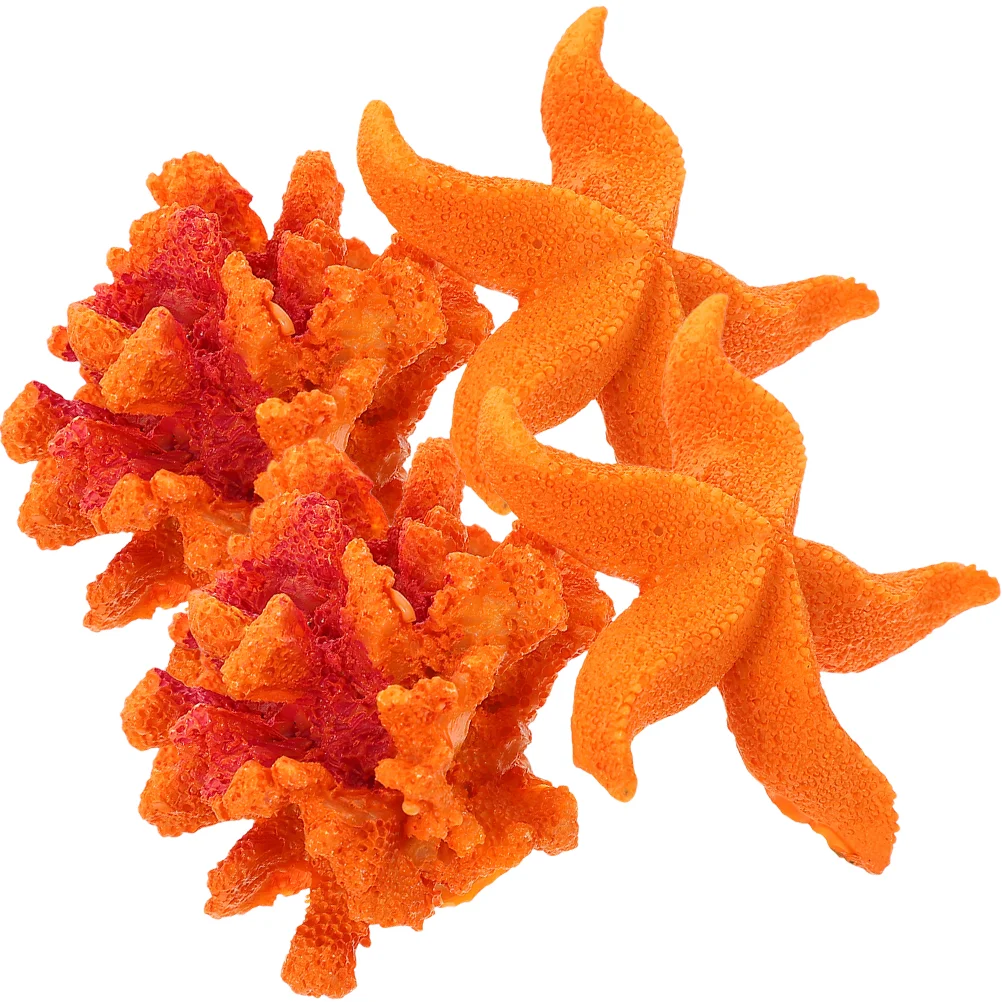 

Coral Aquarium Tank Artificial Ornament Decor Decorations Fake Sea Reef Ornaments Resin Nautical Figurines Star Gifts Landscape