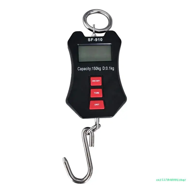 

Электронные цифровые весы, портативный ЖК-дисплей, подвесные, с крючком для рыбалки, взвешивания багажа, с функцией отключения питания