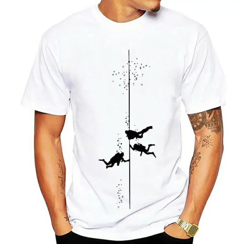 

Creative Scuba Diving Diver Dive T-Shirt for Men Crewneck 100% Cotton T Shirt Short Sleeve Tee Shirt 6XL Clothing