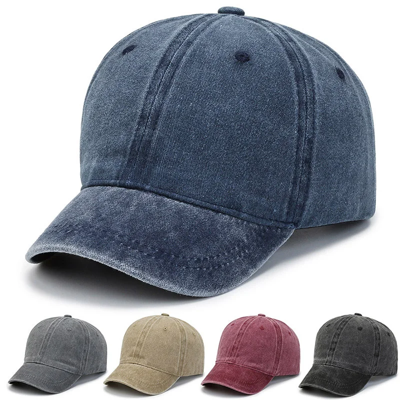 

Spring And Autumn New Short Brim Duck Tongue Hat Soft Top Baseball Cap Washed Old Hat Fashion Street Visor