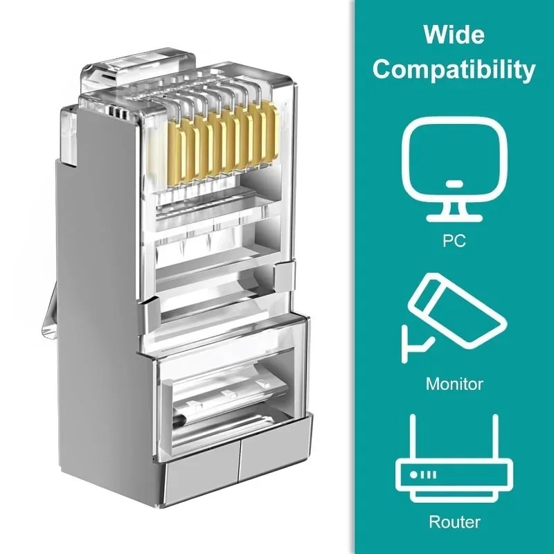 Фото 50-10 шт. Разноцветные защитные колпачки для разъемов RJ45 CAT5E/CAT6 Ethernet-кабелей, защитные втулки для кабельных коннекторов №2