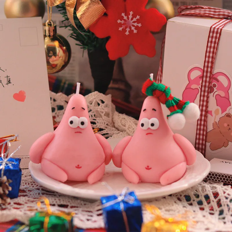 

Spongebob Squarepants Patrick Star Cute Cartoon Aromatherapy Candle Kawaii Periphery Adorkable Room Decoration Christmas Gifts