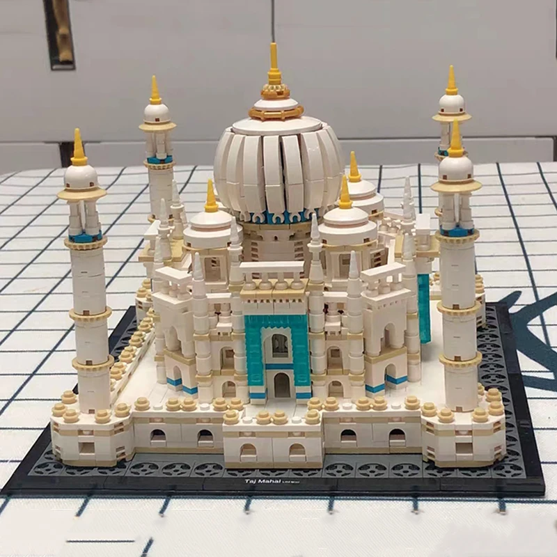 

Мини-конструктор 3D Детский, Сборка конструктора, мировая архитектура, индийский Тадж-Махал, Императорский дворец, башня, игрушка для детей