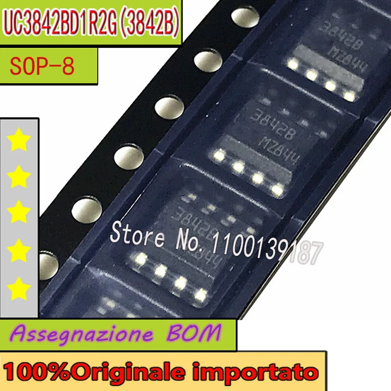 

10 шт./лот UC3842BD1R2G 3842B SOP-8