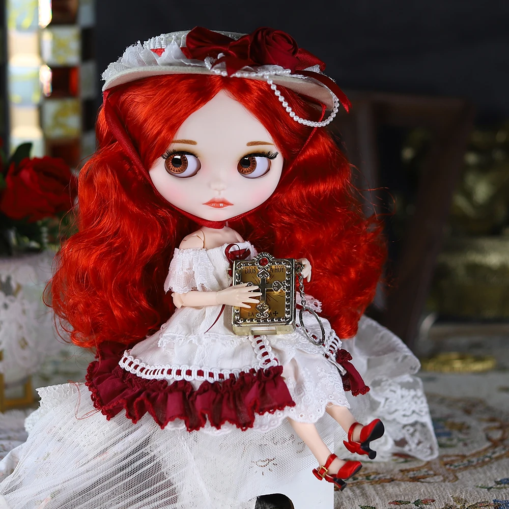 Фото Кукла ICY DBS Blyth с шарнирным телом, 30 см, BJD, с белым блестящим и матовым лицом, дополнительными руками, панелями AB и панелью 1/6, для самостоятельной сборки, модная кукла 1/6. №3