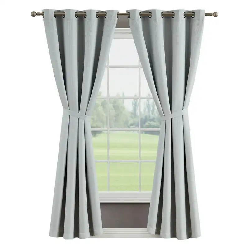 

Blackout Window Curtain Panels with Tiebacks, Grommet, Grey, 50 Koi Curtain blackout Curtains Sheer curtains for living room Eth