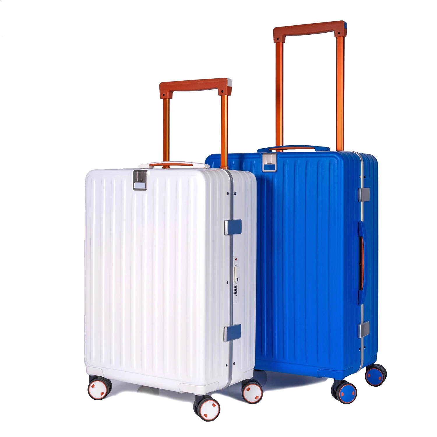 HONGYUE Travel Case Fine edge aluminum frame luggage large capacity new pull rod box durable password leather case
