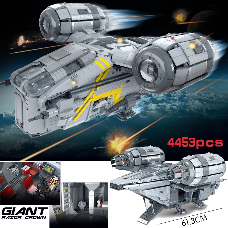 

MOC 4453PCS The UCS Razor Crest By Model Building Blocks Bricks Boy Toys Kids Birthday Gifts