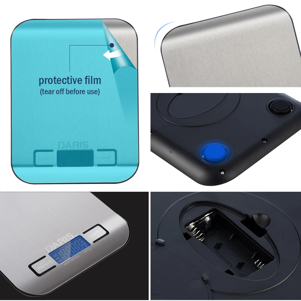 Электронные кухонные весы из нержавеющей стали 10 кг |