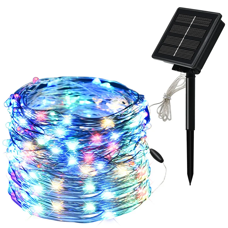 

LED Outdoor Solar Lamp Copper String Lights 10/20m 100/200 LEDs Fairy Holiday Christmas Party Garland Solar Garden Waterproof