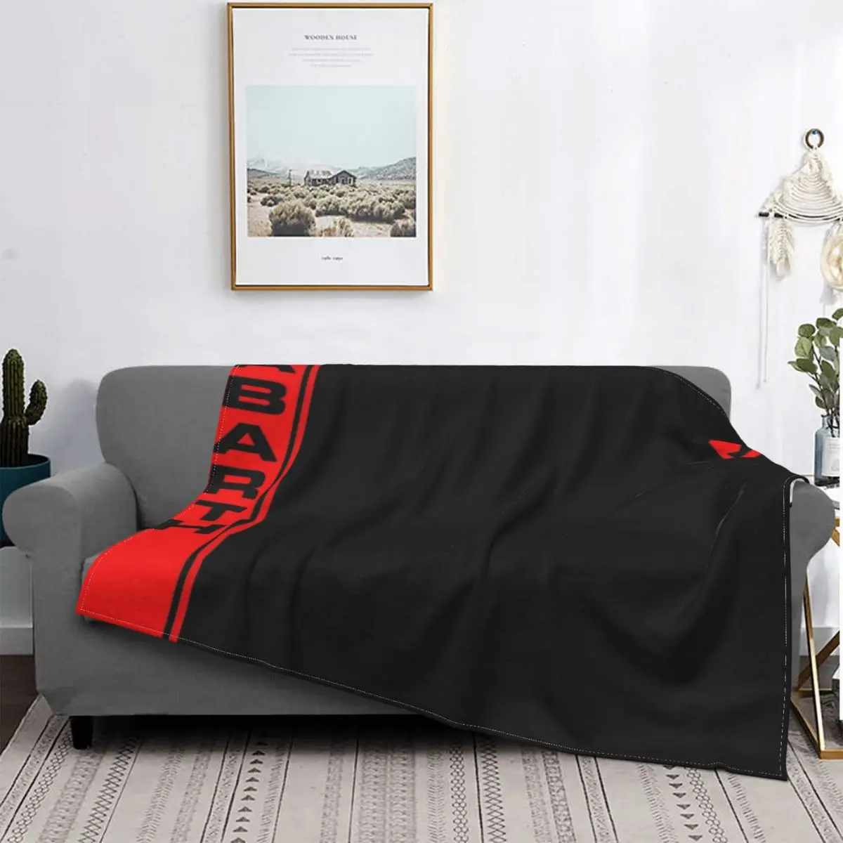 

Manta a rayas rojas Abarth, colcha para cama a cuadros, manta double, fundas para cama de Winter, 150