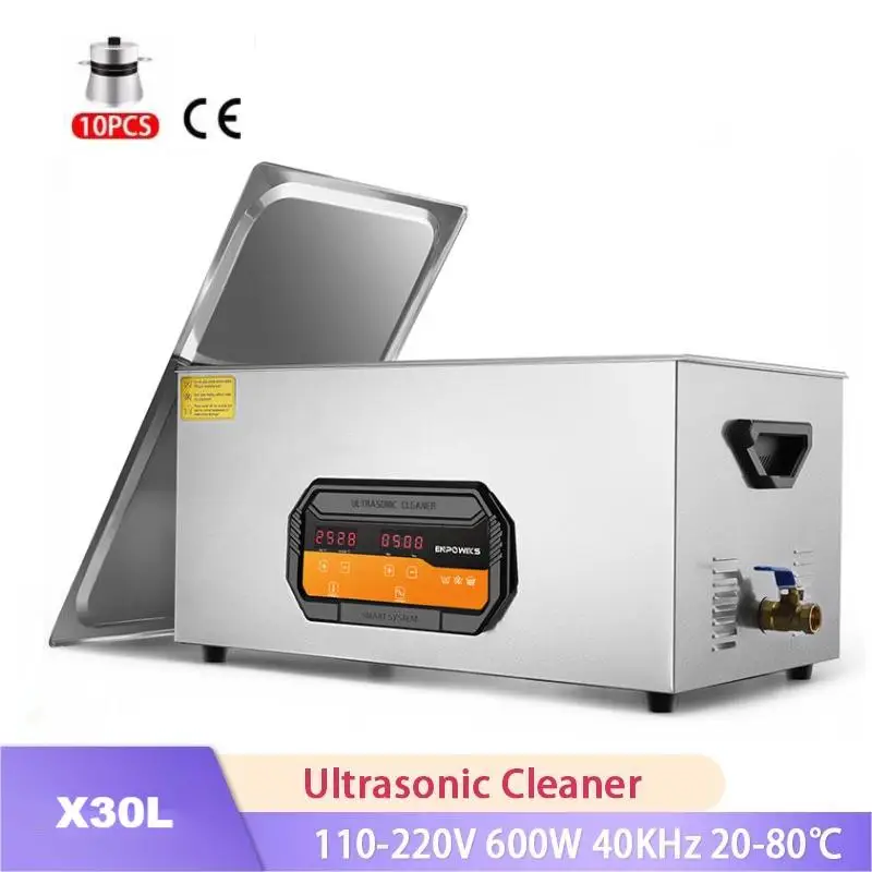 

Hot Selling 30L Degassed Function Ultrasonic Cleaner 480W Portable Washing Machine Home Appliances