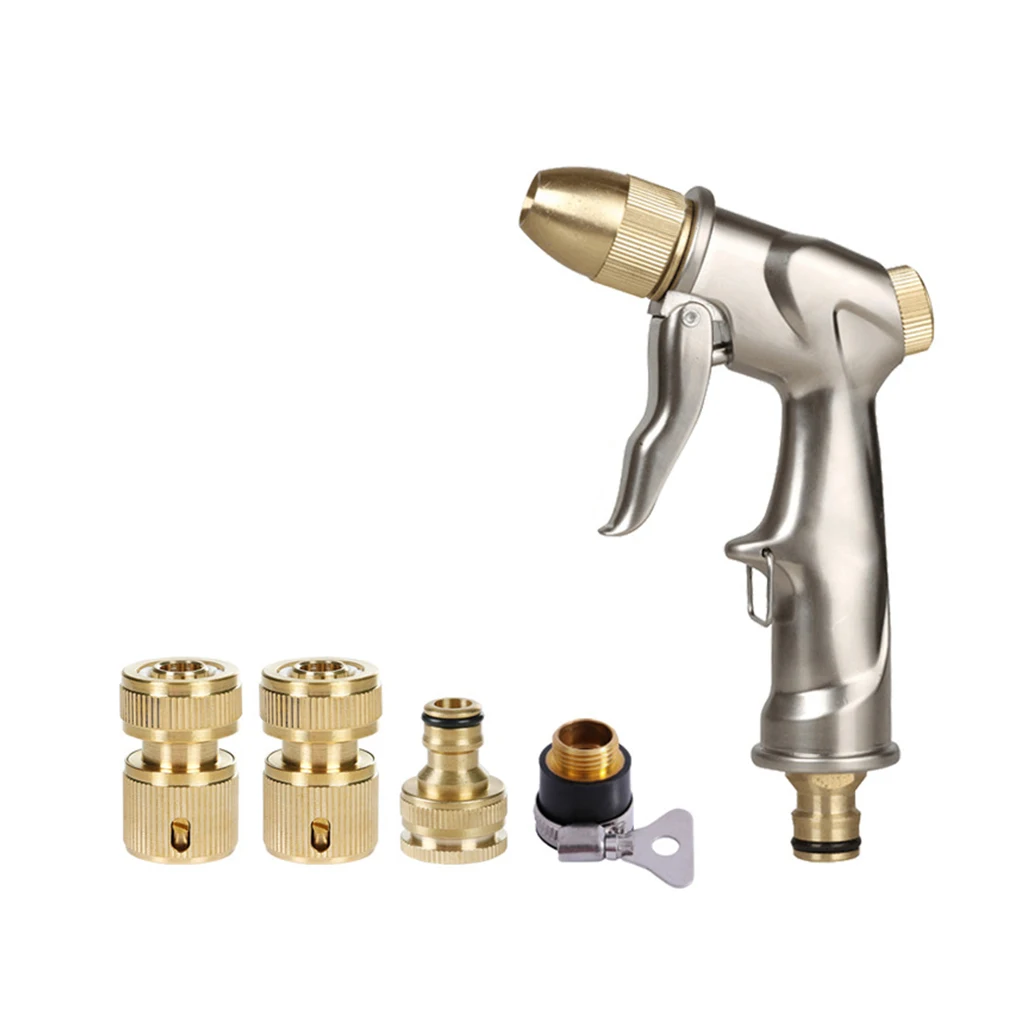 

Garden Water Sprayer Gardening Hose with 4 Connectors Lawn Quick Connect Nozzle Sprinkler Horticulture Cleaning