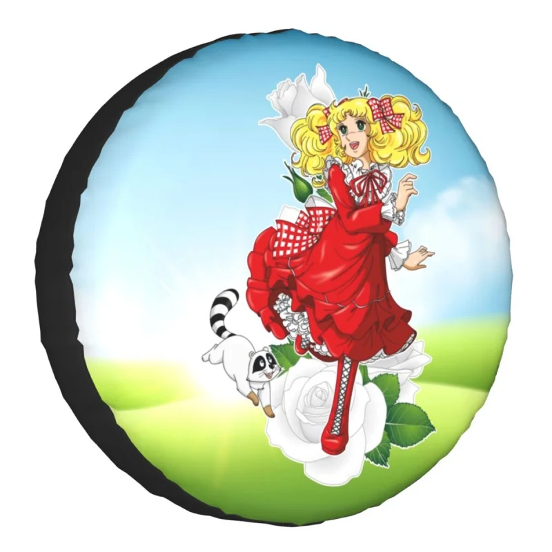 

Custom Kawaii Girl Candy Klin Spare Tire Cover for Jeep Hummer Summer Edit Candice Car Wheel Protectors