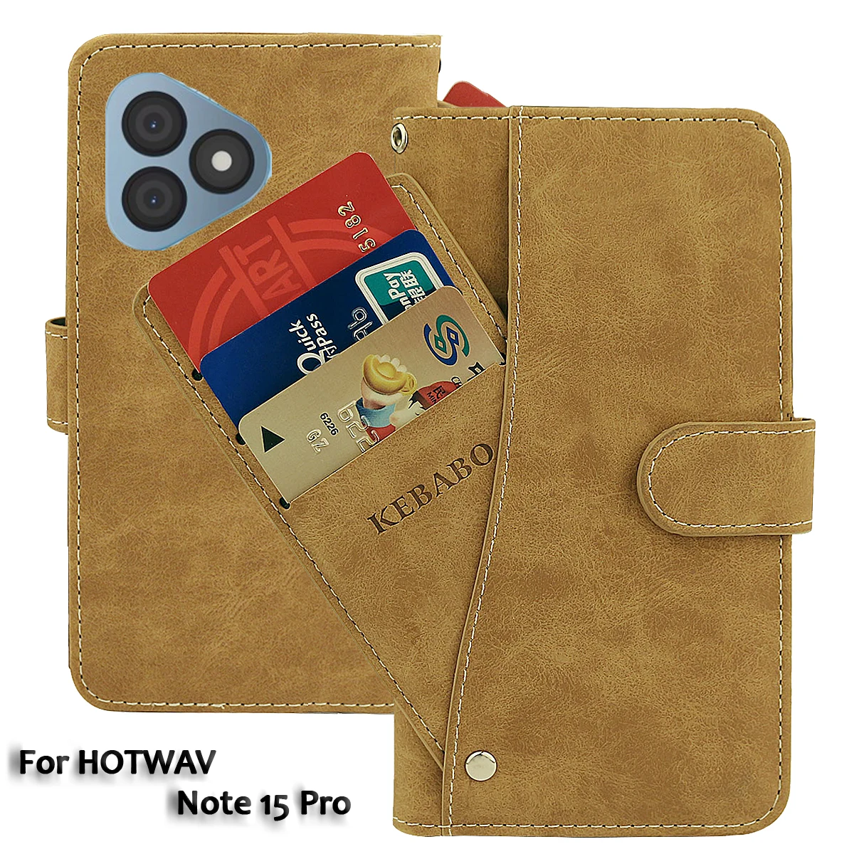 Винтажный кожаный кошелек HOTWAV Note 15 Pro чехол 6 дюйма роскошные откидные слоты для