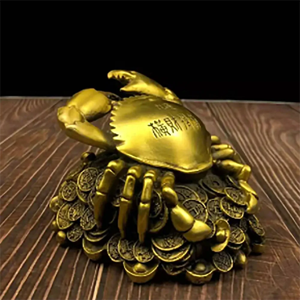 Латунный Краб для денег украшения в виде животных офиса bafanglaicai латунные домашние