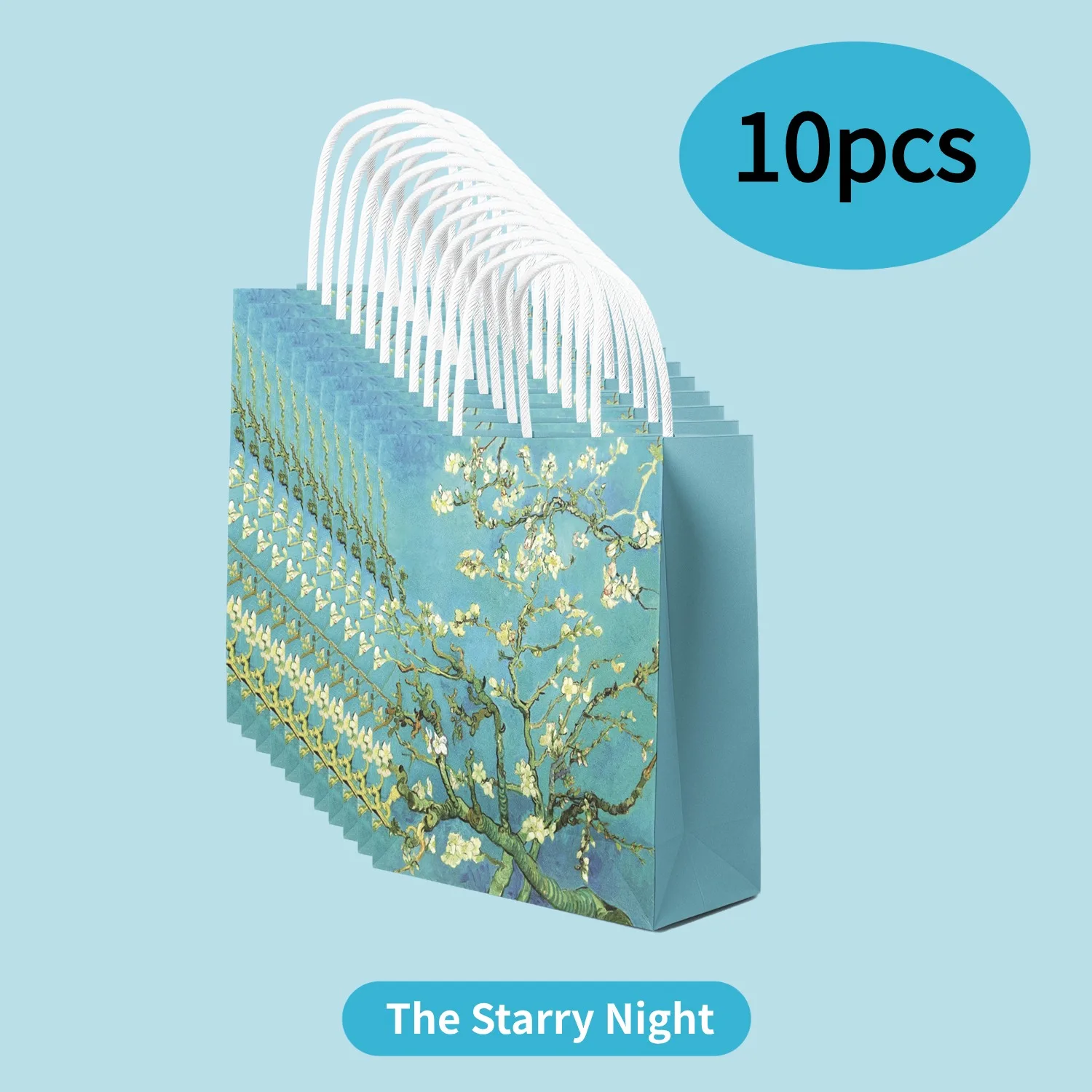 

Подарочные пакеты из крафт-бумаги с принтом Ван Гога