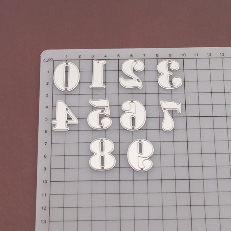 Металлические Вырубные штампы с цифрами фотобумага для рукоделия бумажная карта