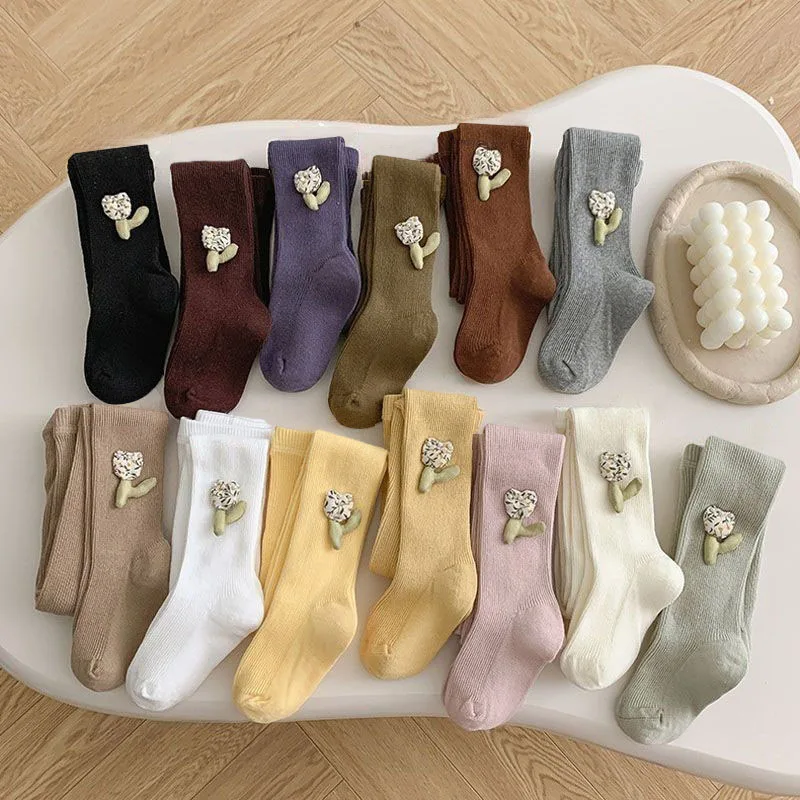 

Kids Stockings For Girl Pantyhose Tights Autumn Winter Warm Long Socks Pants 1-12 Years Children's Leggings Bottoming Clothing